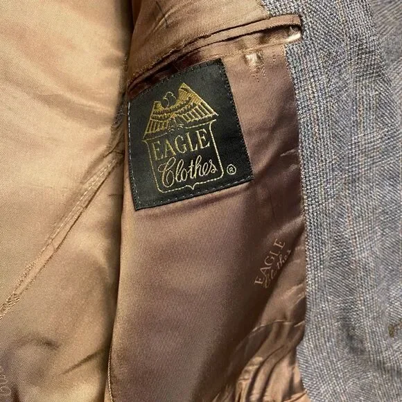 Eagle Clothes Gray Sport Coat Blazer 38R - Picture 6 of 15